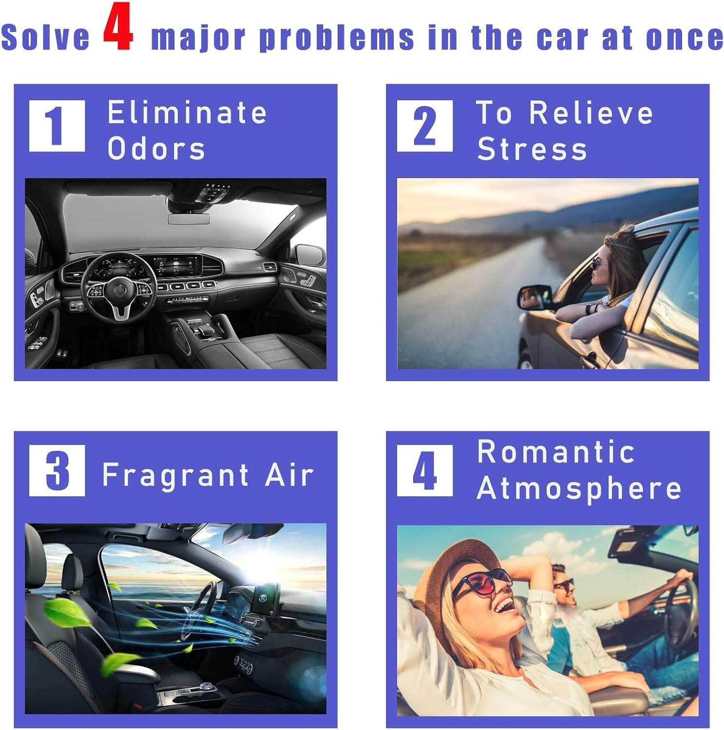 2PCS Bling Butterfly Air Vent Clips, Cute Crystal Car Air Fresheners Vent Clips, Rhinestone Diamond Auto Diffuser Vent Clip for Women Girls, Car Interior Decor Accessories (Rose Red) - Blue image number 3