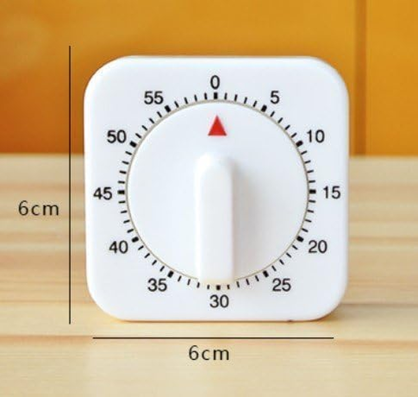 Kitchen Timer, 60 Minutes Mechanical Timer Clock,Kitchen Cooking Timer Clock with Bell Alarm Clock,No Battery Needed, Short Timer Kitchen Alarm Clock image number 4