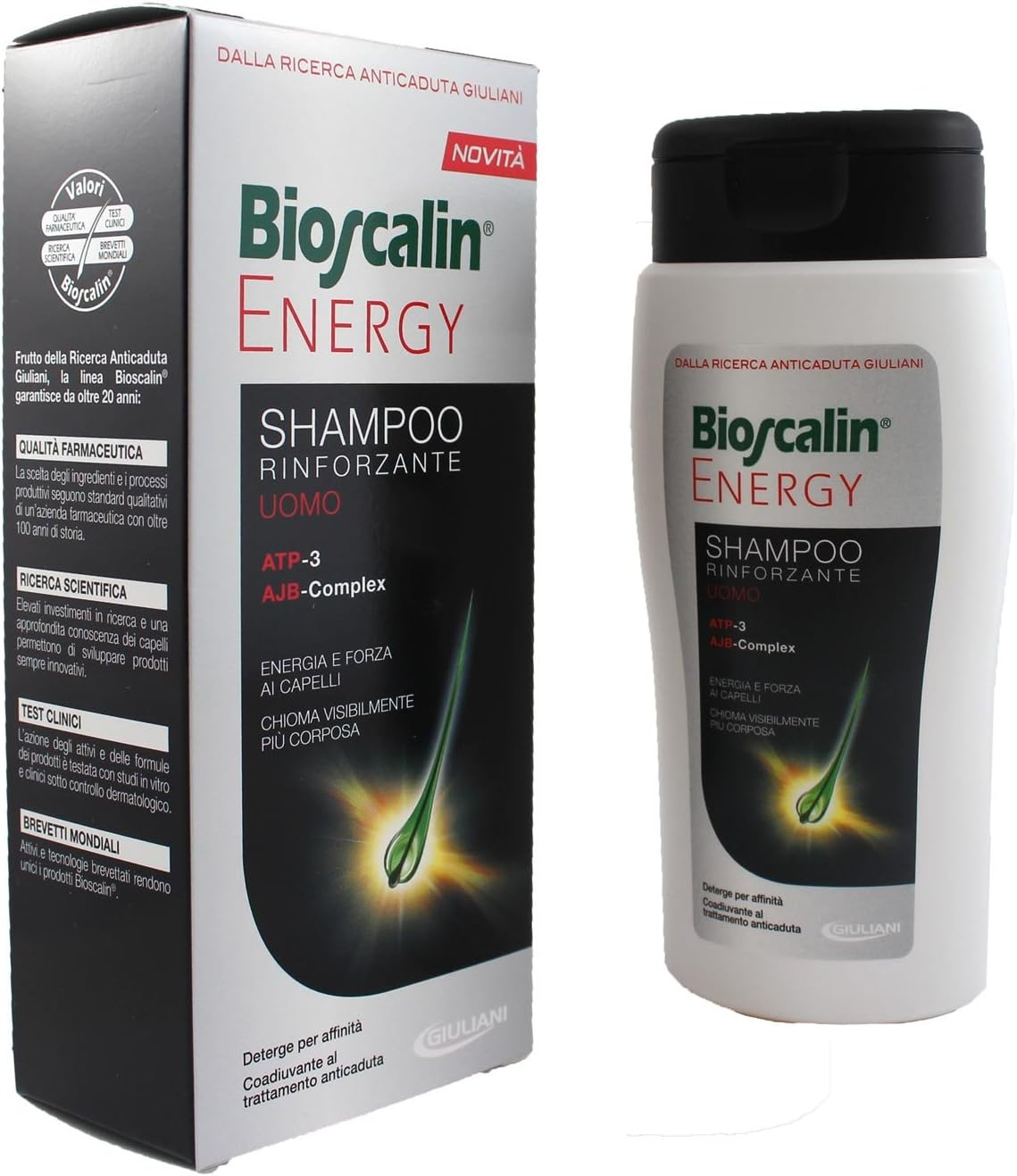 Energy - Shampoo Rinforzante with ATP and AJB Men 200 Ml - Hair