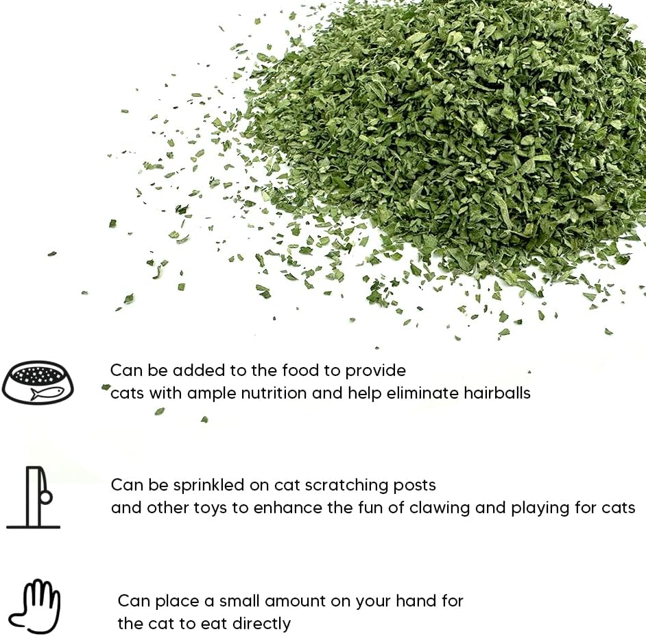 Catnip 15G, Premium Fresh Green Leaves Only, Mental Stimulation, Training, for Cats&Kittens image number 5