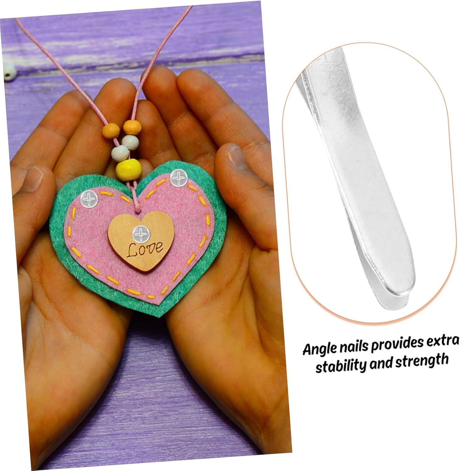 OSALADI 100Pcs Scrapbooking Paper Fasteners Fasteners for Crafts Decorative Nails for Boys and Girls DIY image number 4