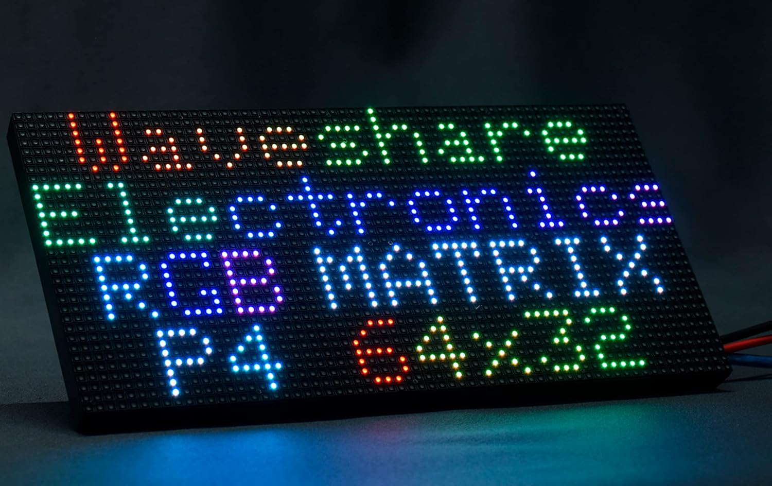 RGB Full-Color LED Matrix Panel 64X32 Pixels, 2.5Mm Pitch, 2048 Individual RGB Leds, Adjustable Brightness, Support Raspberry Pi/Raspberry Pi Pico/Esp32/Ardu, Display Text, Colorful Image/Animation