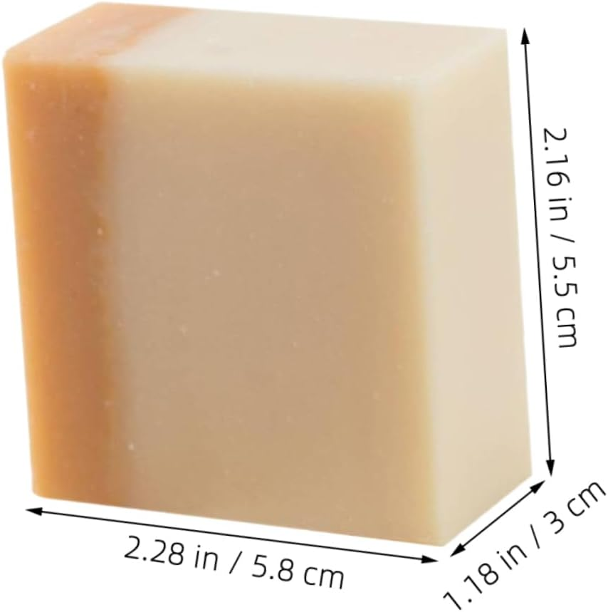 SHERCHPRY 2Pcs Handmade Bar Natural Exfoliating Bath Soap for Daily Facial Cleansing Moisturizing Nourishing Honey for Soft Skin image number 6