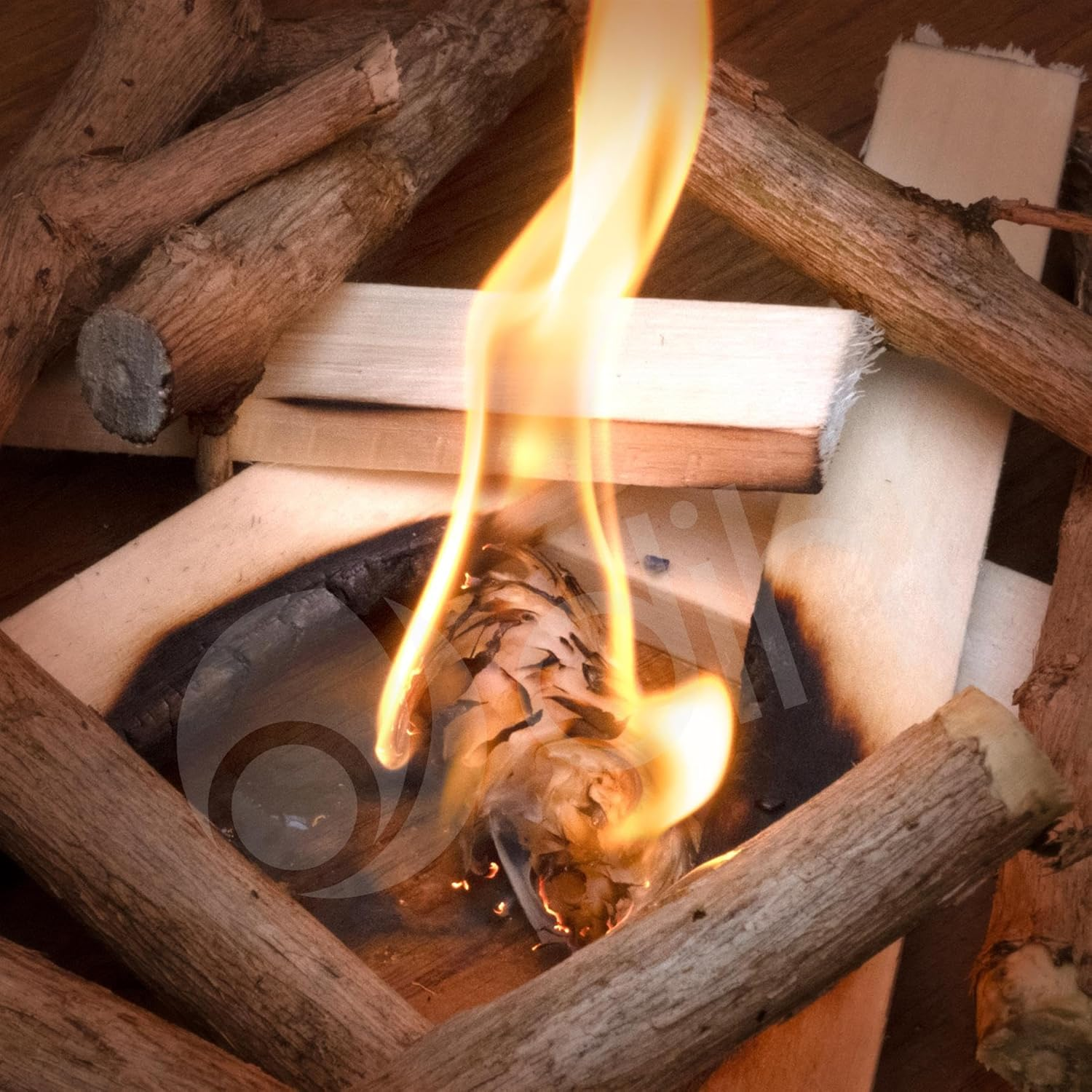 Dihl 200 X Natural Fire Lighters, Quick Wax 200Pcs Wood Wool Flame Fire Starters, Safe to Use. Ideal for BBQ, Barbecue, Fire Pit, Pizza Oven and Stoves Lighter Firelighters &ndash; 200 Pack image number 4