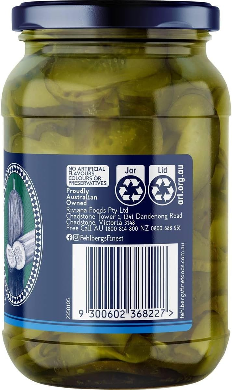 Fehlbergs Fast Food Style Burger Pickles 490 G
