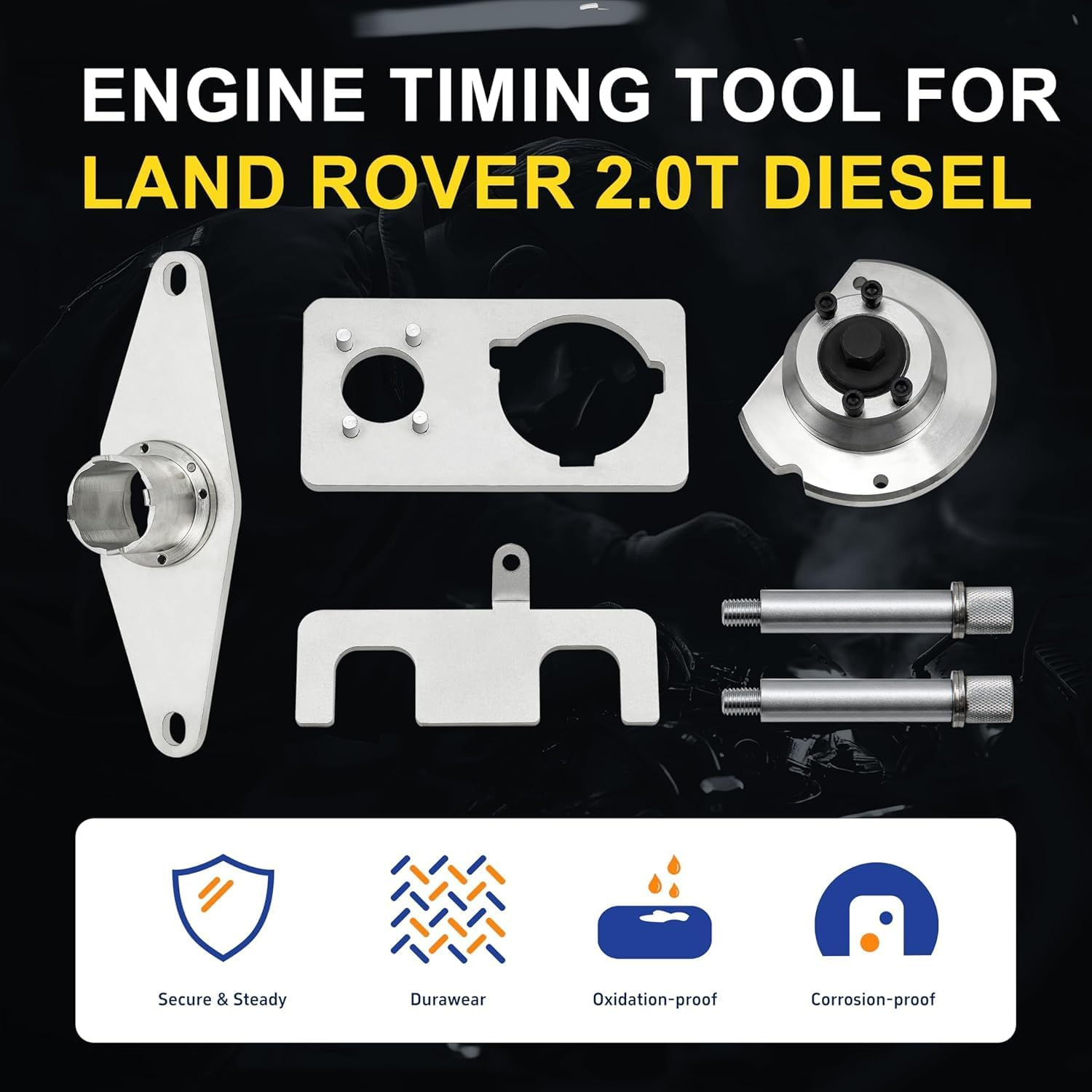 Engine Camshaft Timing Lock Tool Kit for Land Rover Jaguar 2.0T Diesel Replaces 303-1625, 303-1627, 303-1630, 303-1631 image number 1