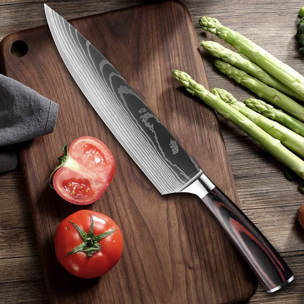 Frafuo Professional Chef Knife, 33Cm Pro Kitchen Knife, German High Carbon Stainless Steel Knife with Ergonomic Handle image number 2
