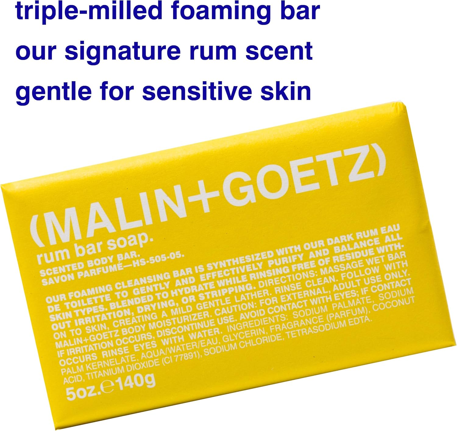 Malin + Goetz Bar Soaps, Rum, Lime, Peppermint, Purifies, Balances & Cleans Skin with Natural Ingredients for Men + Women. for All Skin Types. No Drying or Irritation. Cruelty-Free + Vegan 5 Oz