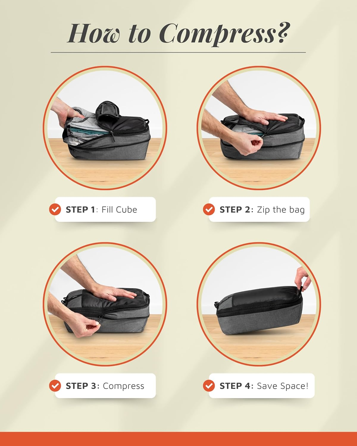 Premium Compression Packing Cubes for Travel, Compression Packaging Cube, Zip Bags Premium 6-Piece Set with Laundry Bag and Shoe Bag by TRIPPED Travel Gear (Grey Mesh) - Dusty Teal Mesh - 6 Piece image number 3