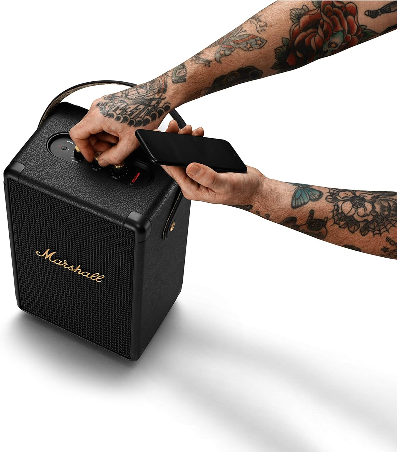 Marshall Tufton Bluetooth Speaker (Black & Brass) image number 1
