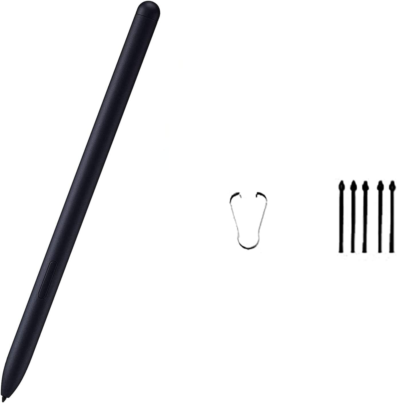 Galaxy Tab S7 Pen Replacement Pointer Stylus Pen for Samsung Galaxy Tab S7,Tab S7+ Plus,Tab S7 FE S Pen Stylus+ Tips/Nibs (Black Pen)