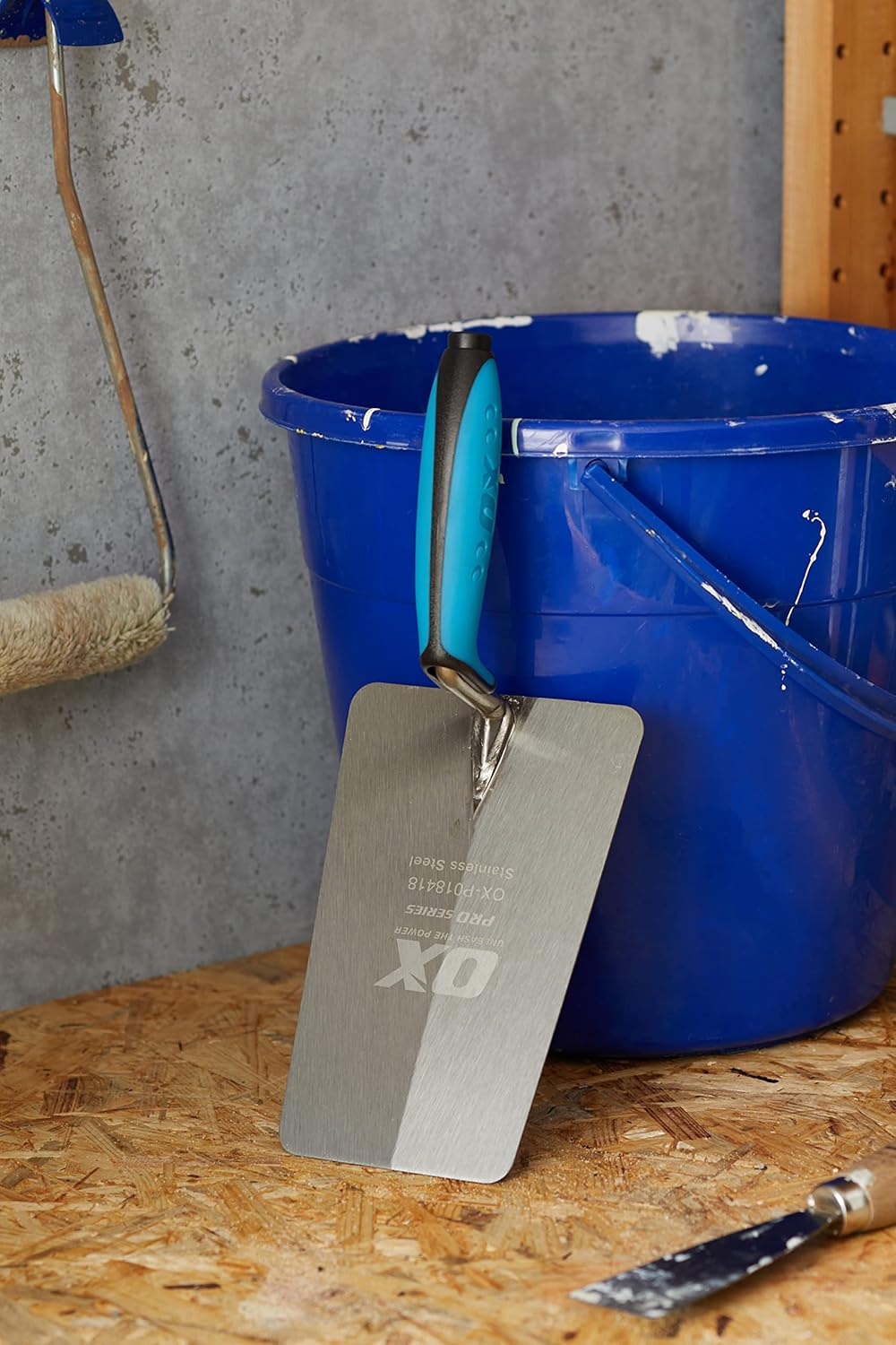 OX Pro Bucket Trowel Stainless Steel 7 Inches / 180 Mm image number 2