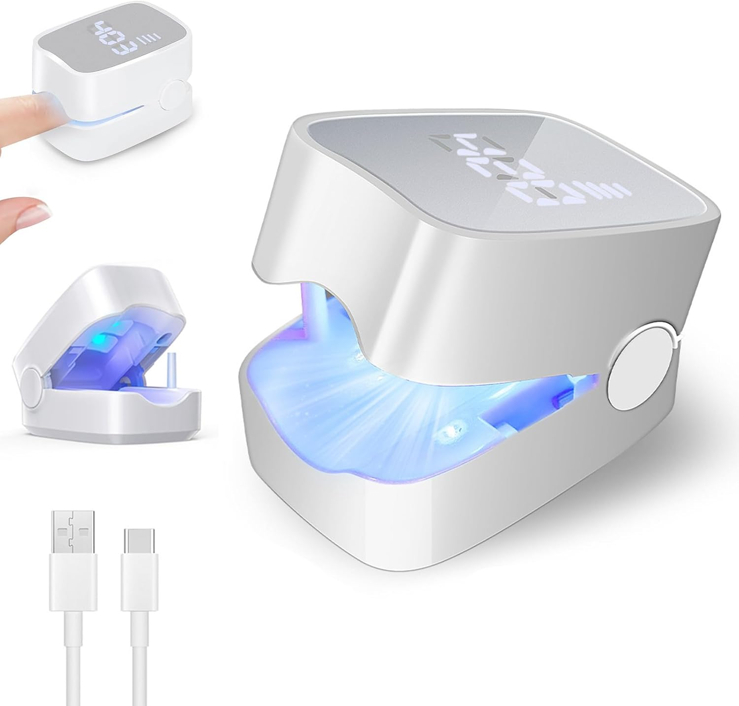 Upgrade Nail Fungus Laser Device, Nail Fungus Treatment Quick Intense for Multiple Toenails & Fingernails, 470Nm Blue Light Painless Laser Nail Fungus Treatment for Toenail, Restore Healthy Nails image number 3