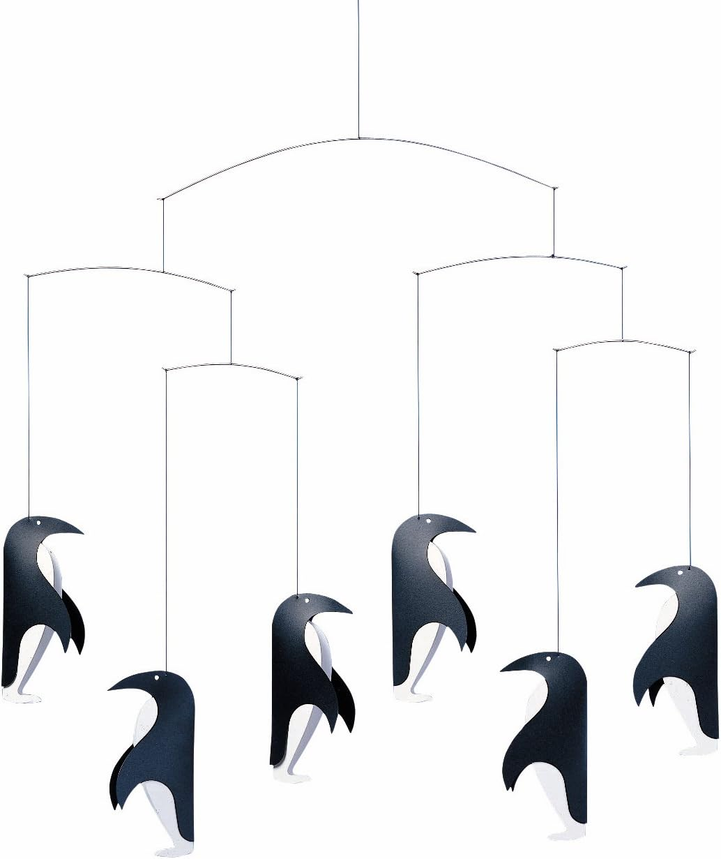 Flensted Mobiles Penguin in Tails Hanging Nursery Mobile - 18 Inches Plastic image number 2