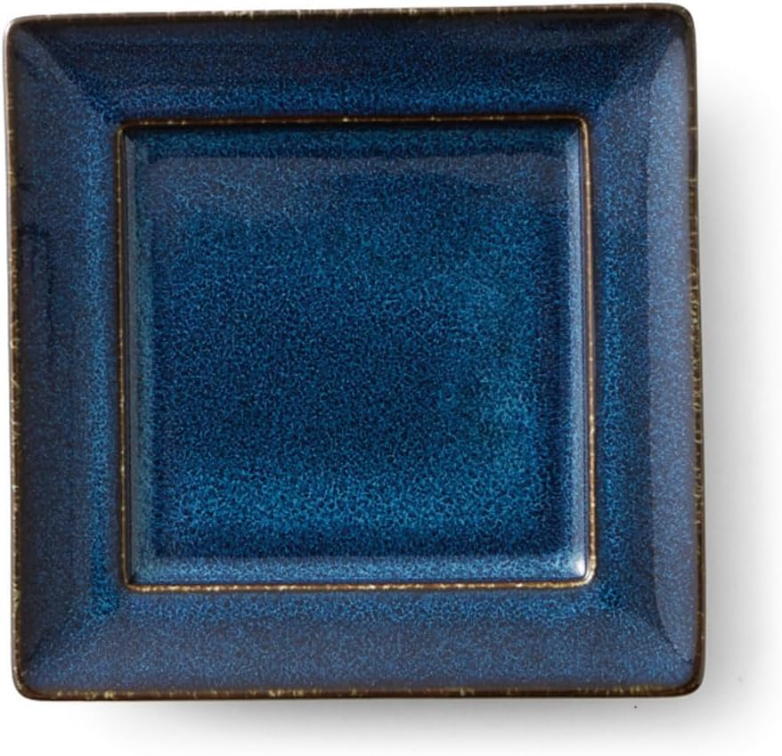 Miyama 82-016-227 Fukayama Mino Ware, Square Plate, Approx. 5.9 Inches (15 Cm), Microwave, Dishwasher Safe, Cardigan, Indigo Blue, Made in Japan image number 5