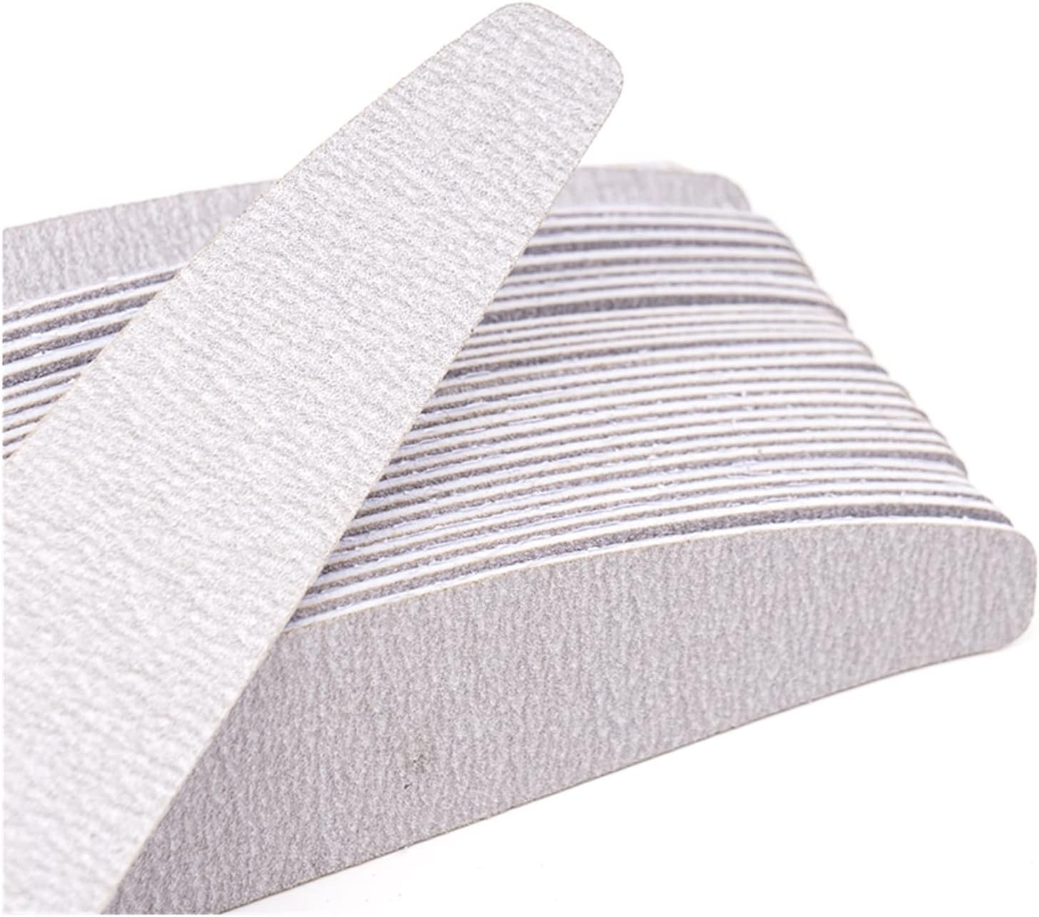 TRUSTTWO 50/100PCS Grey Professional Nail Files 100 180 240 Bulk Removalble Pads with Metal Handle Stainless Steel Thicken EVA Sandpaper the New (Color : Army Green) image number 5