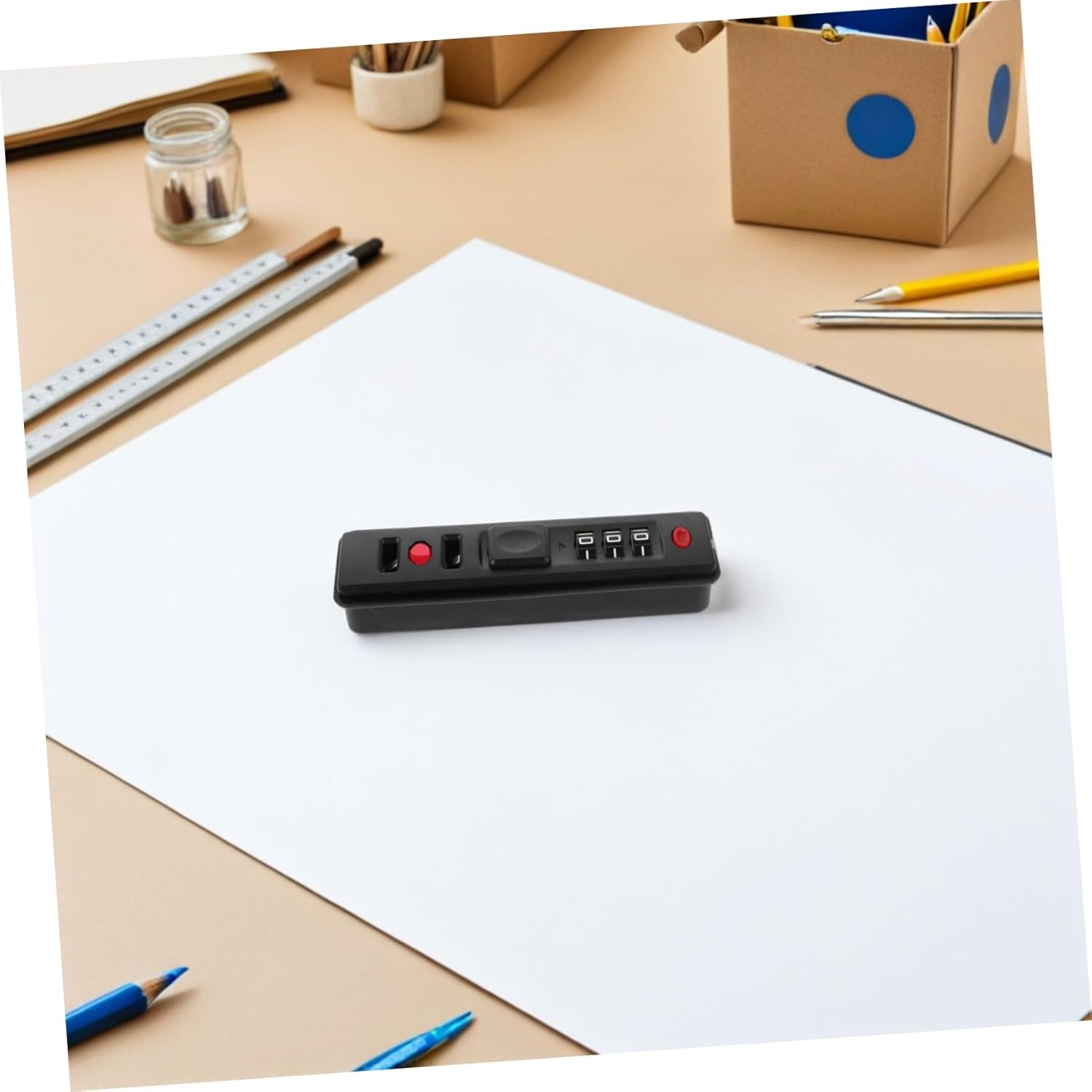 DIKACA Luggage Combination Padlock Heavy Duty Security Lock for Travel Suitcases Business Trips Leisure Use with Resettable Password and Easy Installation image number 2