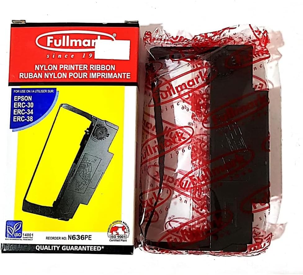 Fullmark N636PE Nylon Printer Ribbon Compatible Replacement for Epson ERC30 / 34 / 38, Purple, 12-Pack image number 1