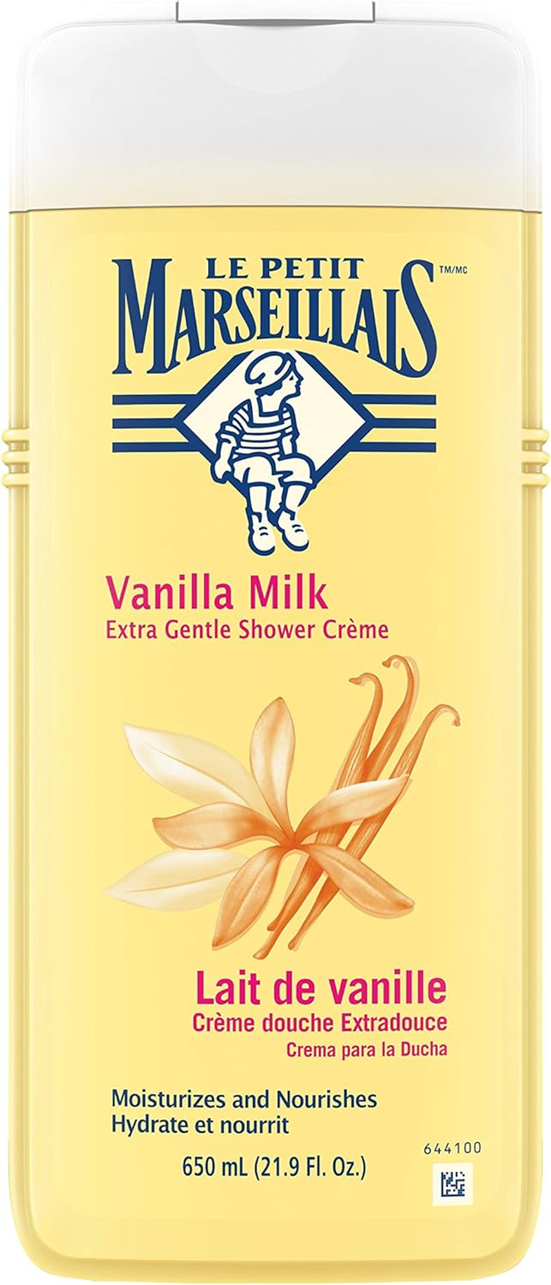 Le Petit Marseillais Extra Gentle Shower Cream, Vanilla Milk, 22 Fluid Ounce image number 1