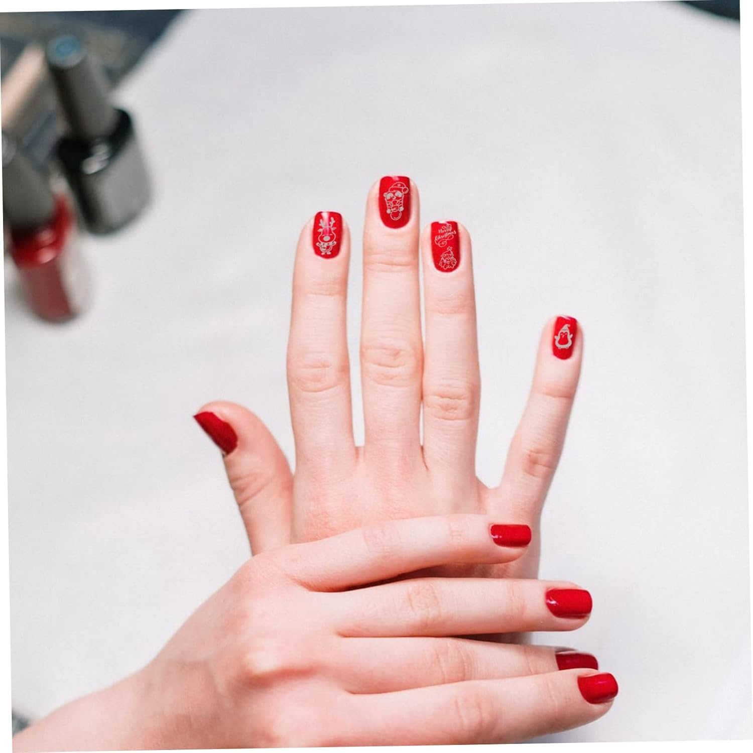 COMPUKAS 1Set Nail Stamping Plates for Creative Nail Art Unique Manicure Supply Reusable Templates for Festivals and Eye-Catching Designs image number 2