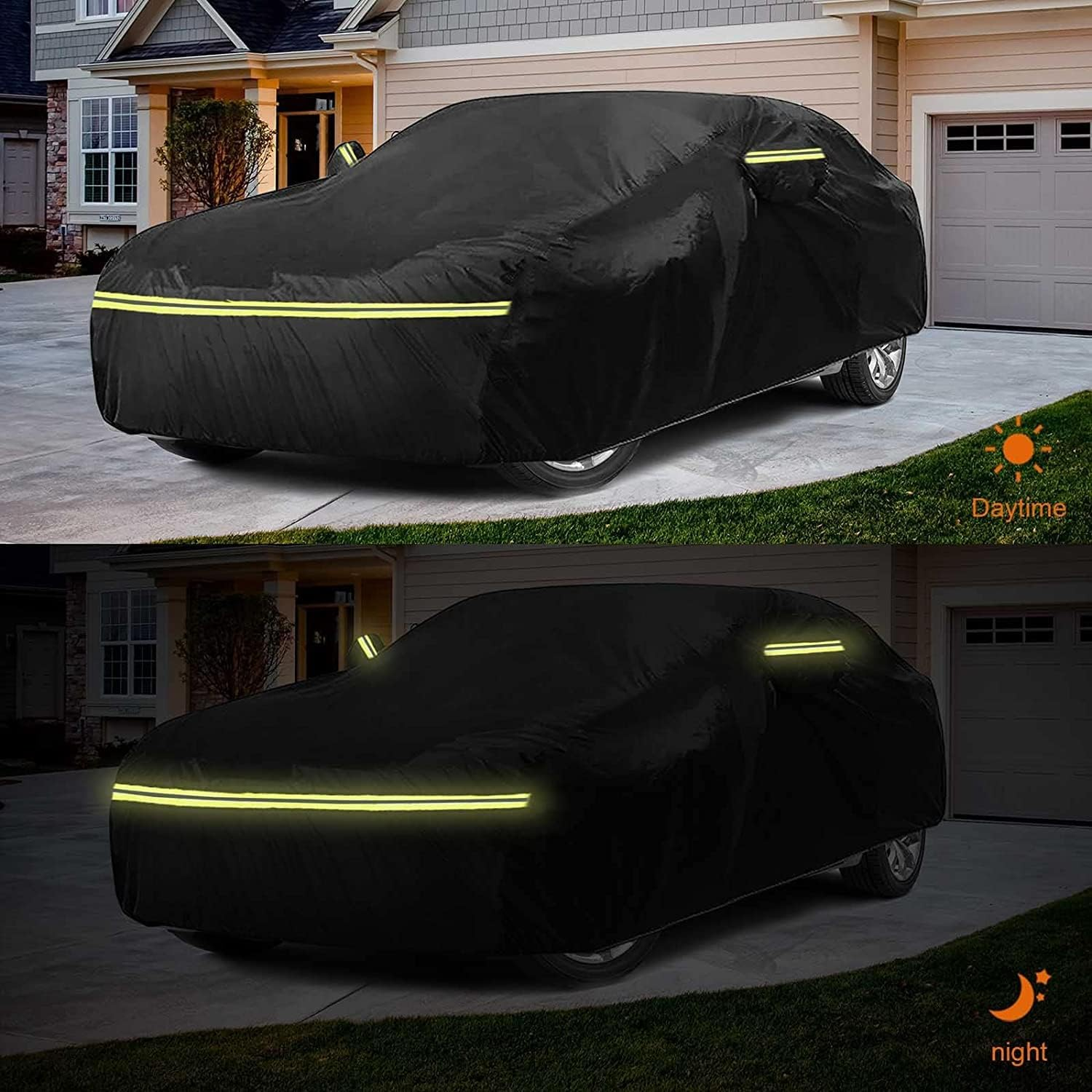 Waterproof Car Cover Replace for 2013-2025 Subaru Brz/Toyota 86, 6 Layers All Weather Car Covers with Zipper Door for Snow Rain Dust Hail Protection (BRZ) image number 2