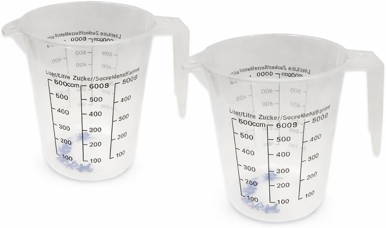 LEDON 500Ml Measuring Jug Plastic Kitchen Cup &ndash; BPA Free Measuring Cup with Clear Ml G Oz Markings, Easy Pour Spout & Ergonomic Handle for Baking Cooking & Food Prep (2) image number 4
