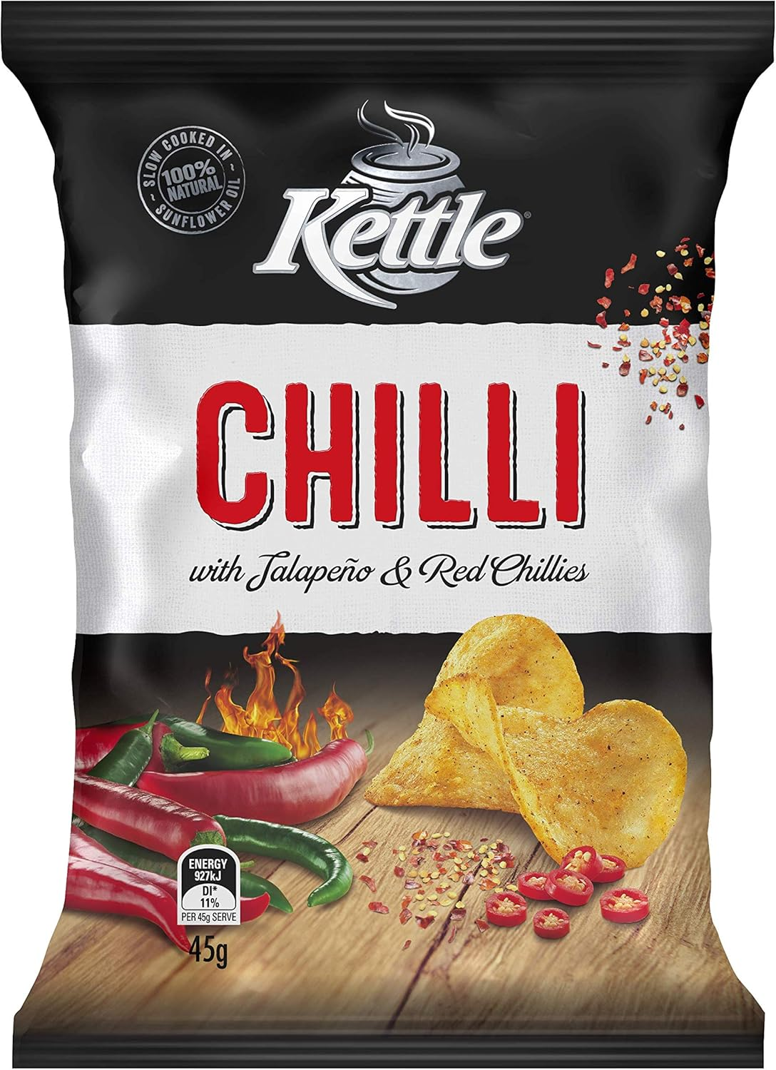 Kettle Chips Chilli 45 G X 18