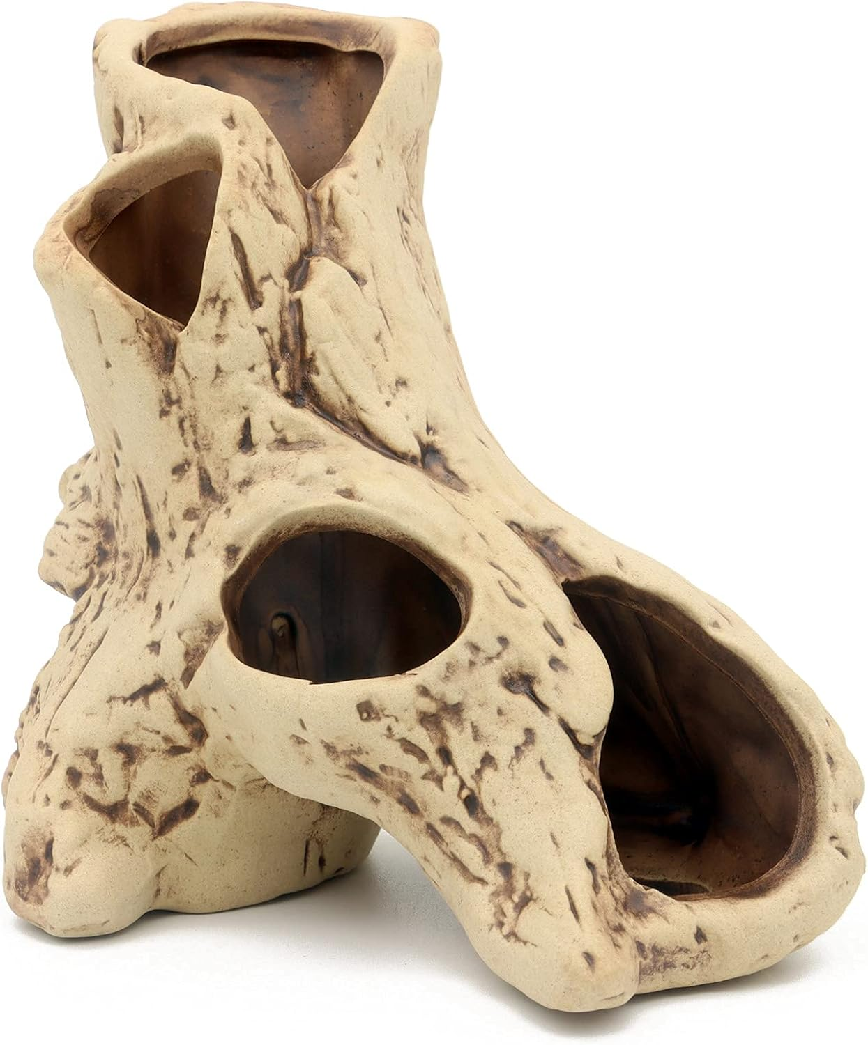 ALEGI Aquarium Tree Stump Hole for Betta Fish Toys,Rock Cave Cichlid Stone Betta Fish Accessories 10, 20 Gallon Fish Tank Decorations, Aquarium Rocks Decor image number 2