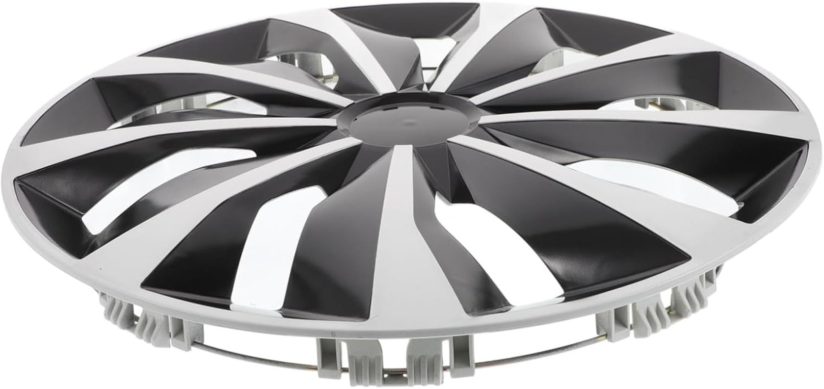 15-Inch White Universal Car Wheel Hubcap Cover Steel Rim Center Hub Cap Decorative Tire Cover for Automotive Wheel Hub image number 6