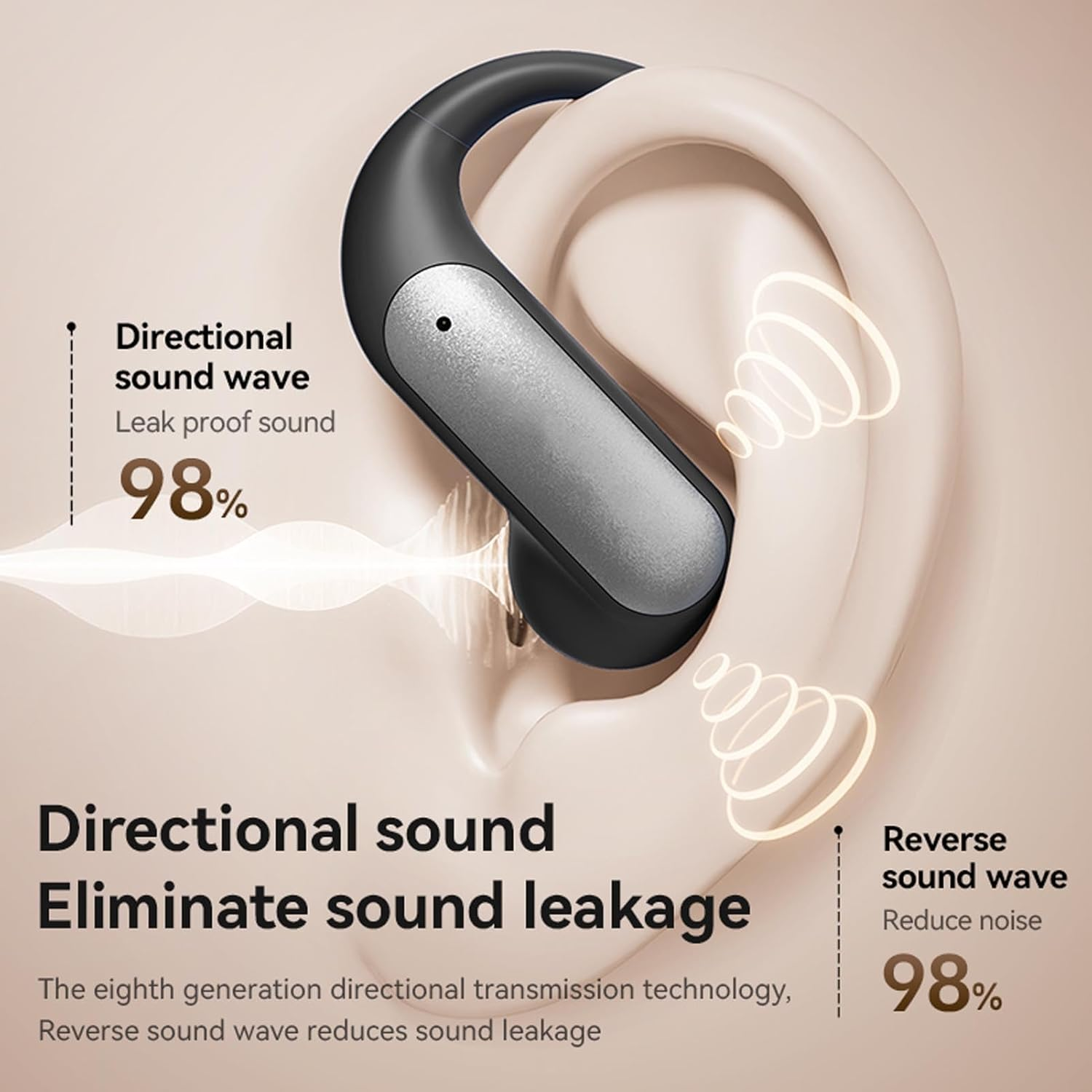 XUMIUZIY AI Real Time Translation Earbuds, 144 Languages Support & Dual Mic Noise Cancelling - Offline Translator Device for Business Meetings and Travel (Black) - Purple image number 4