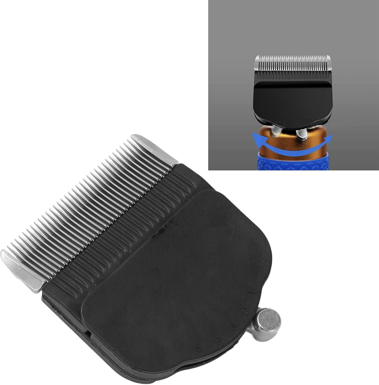 Rug Tufting Trimmer Replacement Blades, Levels Adjustable Electric Carpet Trimmer Replacement Head, Ceramic Stainless Steel High Temperature Resistant Tufting Clippers Blade image number 5