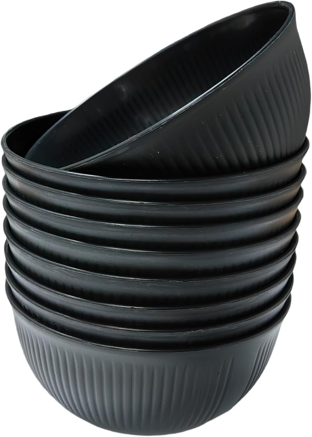 9 Pack Wheat Straw Bowls Reusable Salad Bowls,Durable & Lightweight, Perfect for Home, Parties, Camping, and Outdoor Use Dishwasher Safe (Dark Gray, Light Gray, Black)