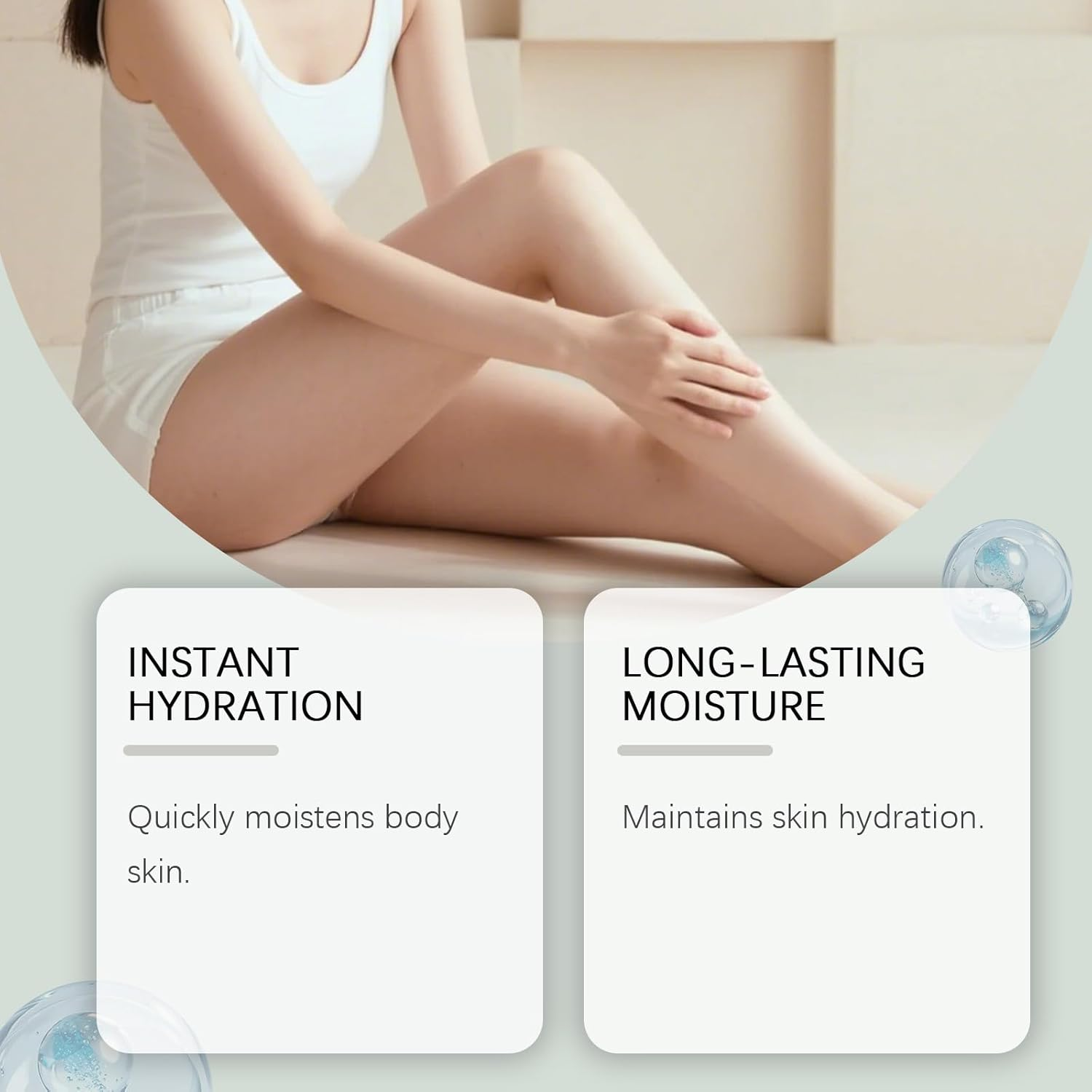 Hyaluronic Acid Body Serum, Refreshing with Nourishes Firming and Elasticity Boosts Body Lotion, Winter Hydrator Body Serum Hyaluronic, Deep Moisturization Lightweight Non-Greasy Body Lotion (1PCS) - 2Pcs image number 4