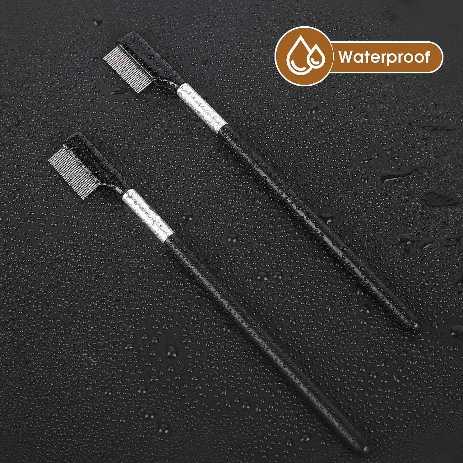 Metal Eyelash Comb & Separator - 2 Pack Eyelash & Eyebrow Brush Grooming Tool with Metal Teeth for Women
