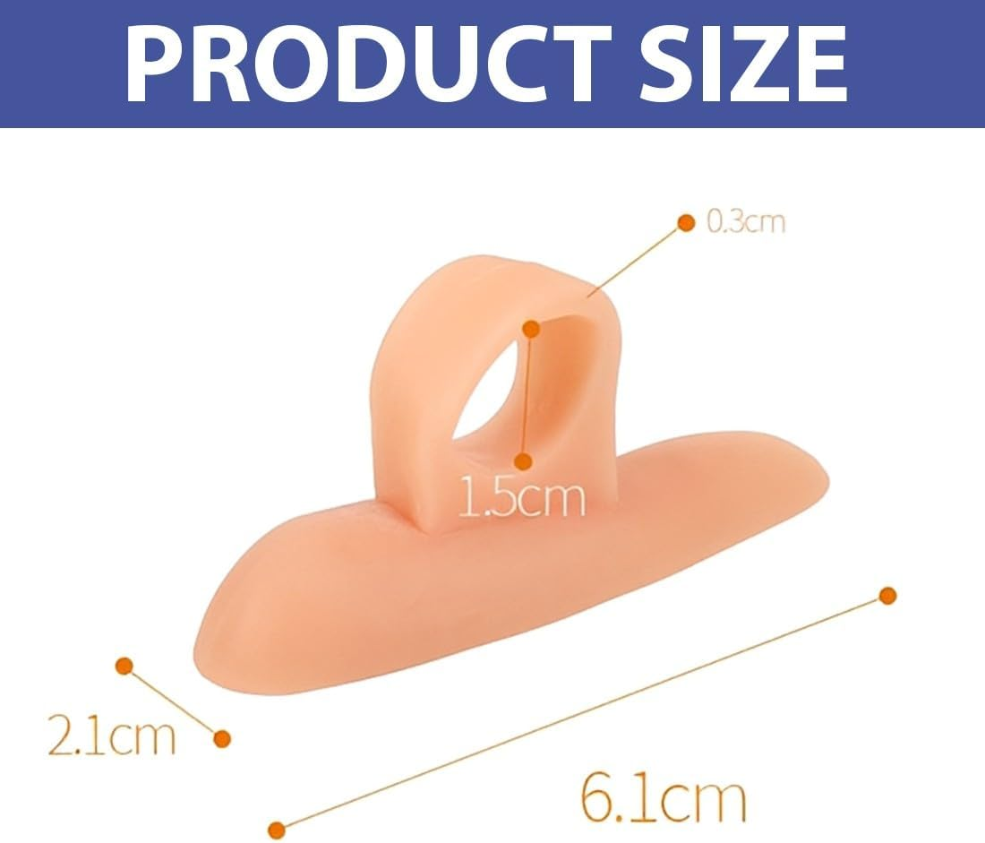 JYNXOR Hammer Toe Correction, 4 Pairs of Hammer Toe Cushions, Hammer Toe Pad Correctors, Silicone Toe Wavy Corrector, for Reduces Pain and Friction, for Men and Women image number 2