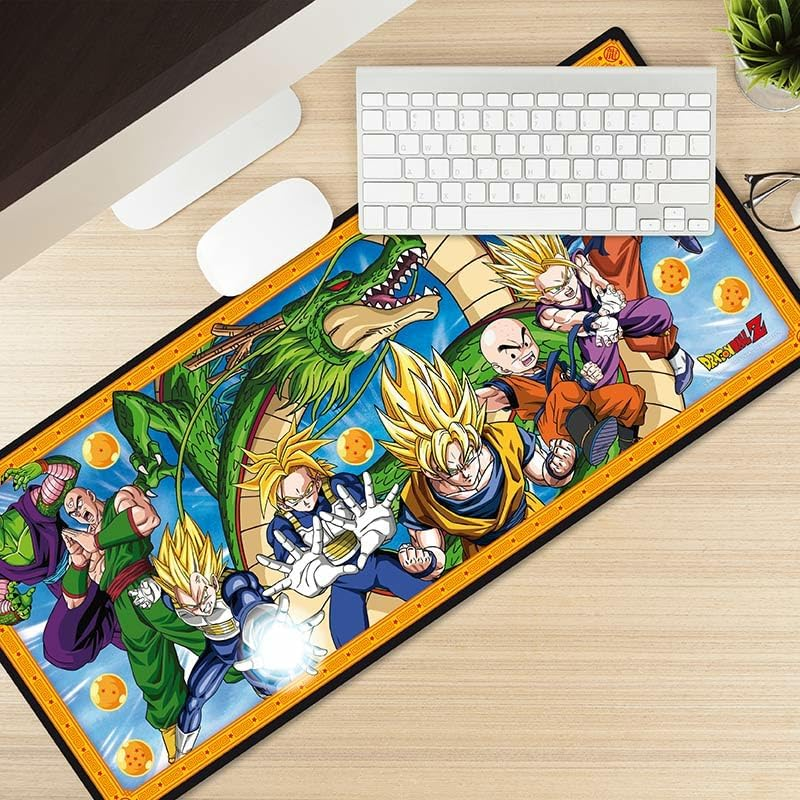 Abystyle Dragon Ball Z Goku and Friends Fighters Gaming Mousepads 35"" X 16"" Non Slip Rubber Mouse Pads Office Rectangle Mouse Mat Gift, Large image number 1