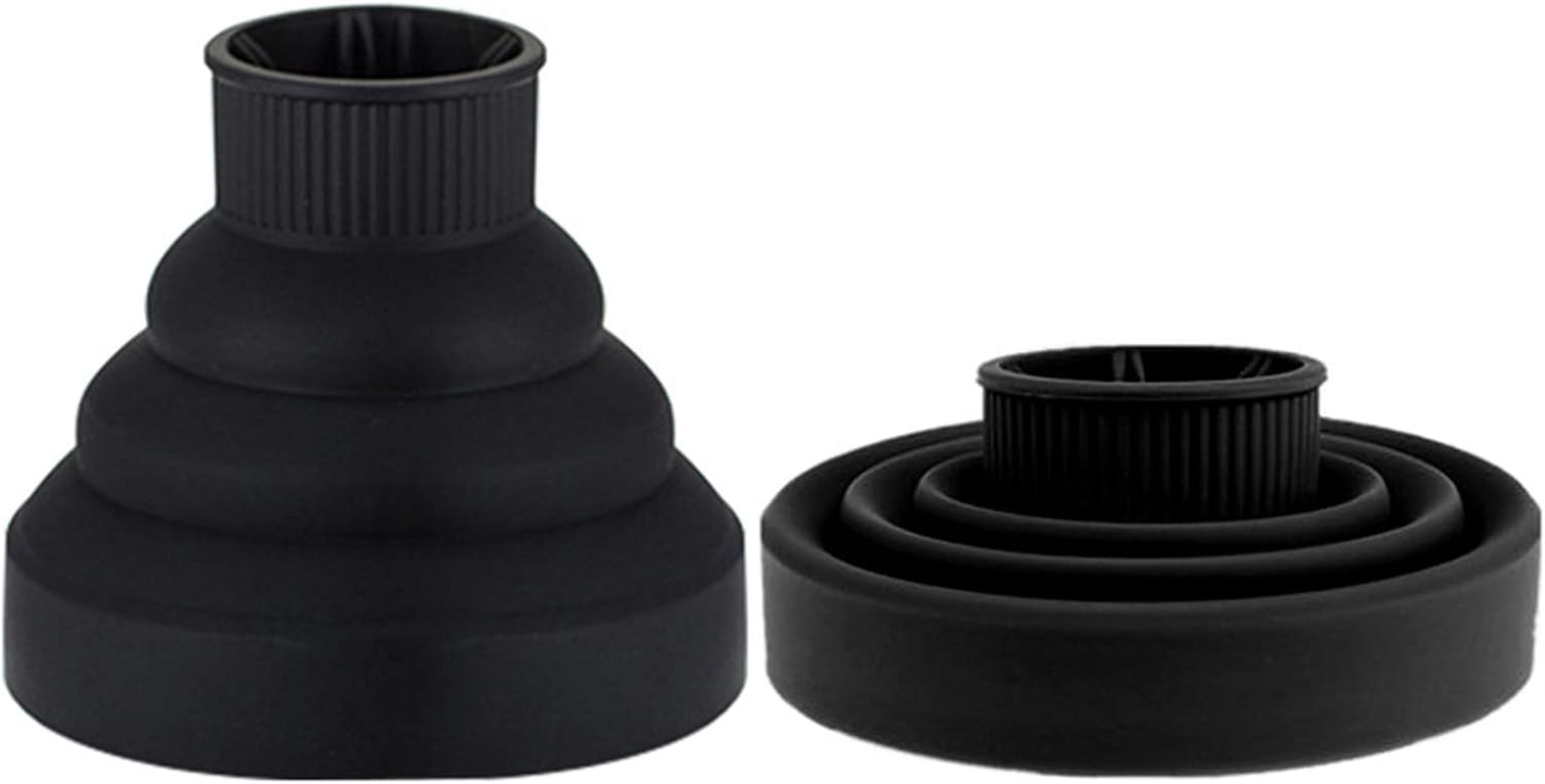 Yasao Collapsible Hair Dryer Diffuser Attachment Ionic Blow Dryer Quick Drying Portable Travel Folding Lightweight Silicone Diffuser Salon Hairstyling Accessory