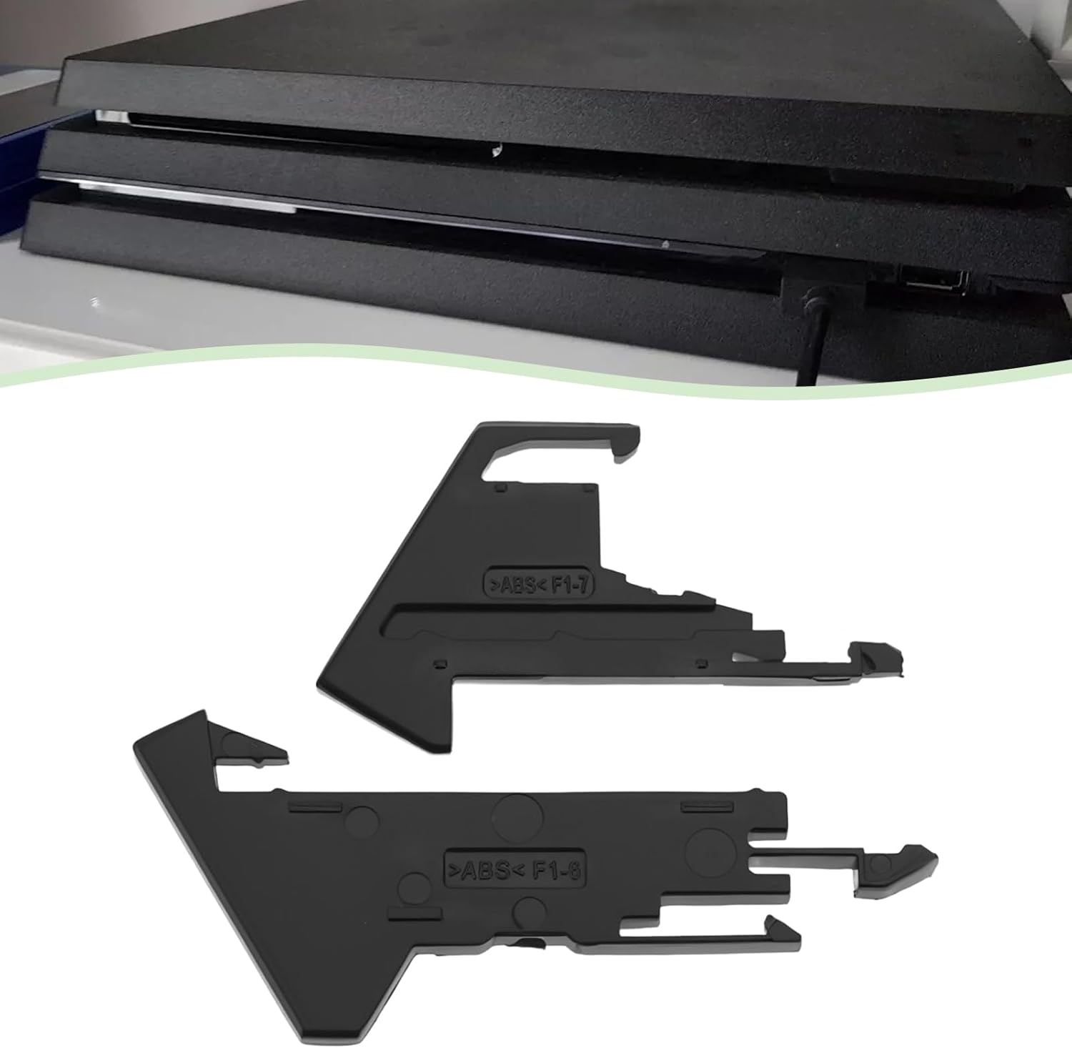 2Pcs Power Eject Button Clip and DVD Disk Drive Eject Button Clip Replacement Part Compatible with Playstation CUH-1200 Model image number 3