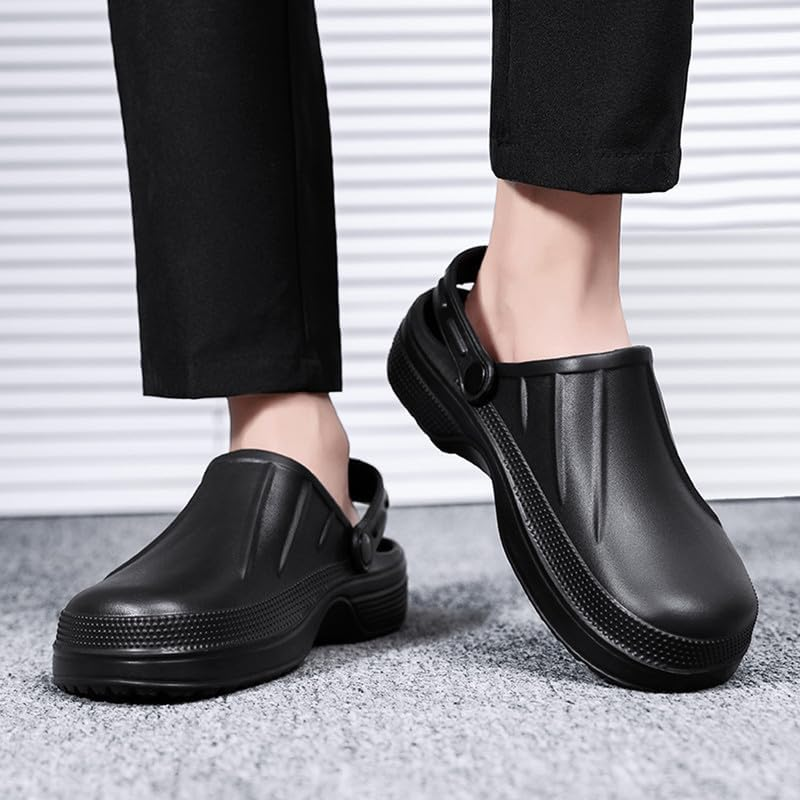 BMINFEE Men'S Clogs Sandals Slippers Orthopedic Shoes Slip Resistant, Arch Support, Comfortable, Cushion, Slip-On, for Chef, Nurse, Garden image number 1