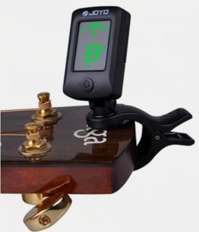 Professional Guitar Tuner Clip On,Digital Electronic Tuner for Guitar, Bass, Ukulele, Violin, Mandolin,Easy to Use (Black) image number 5