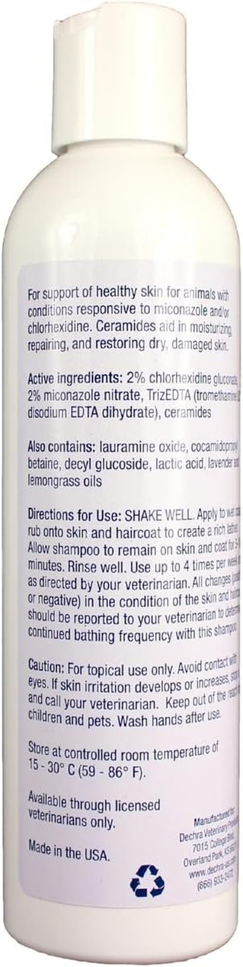 Dechra Miconahex + Triz Shampoo for Dogs, Cats & Horses (8Oz)