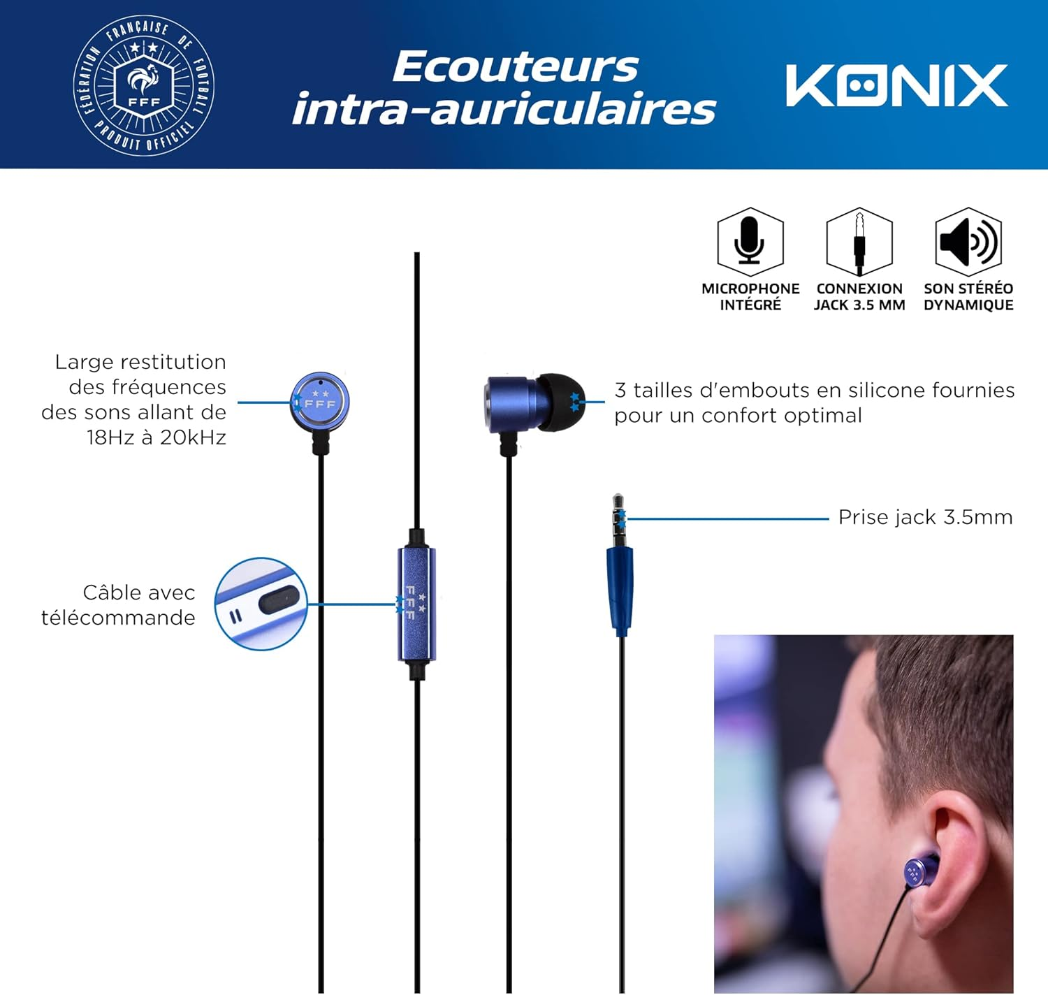 In-Ear Headphones with Built-In Microphone, 3.5 Mm Jack image number 1