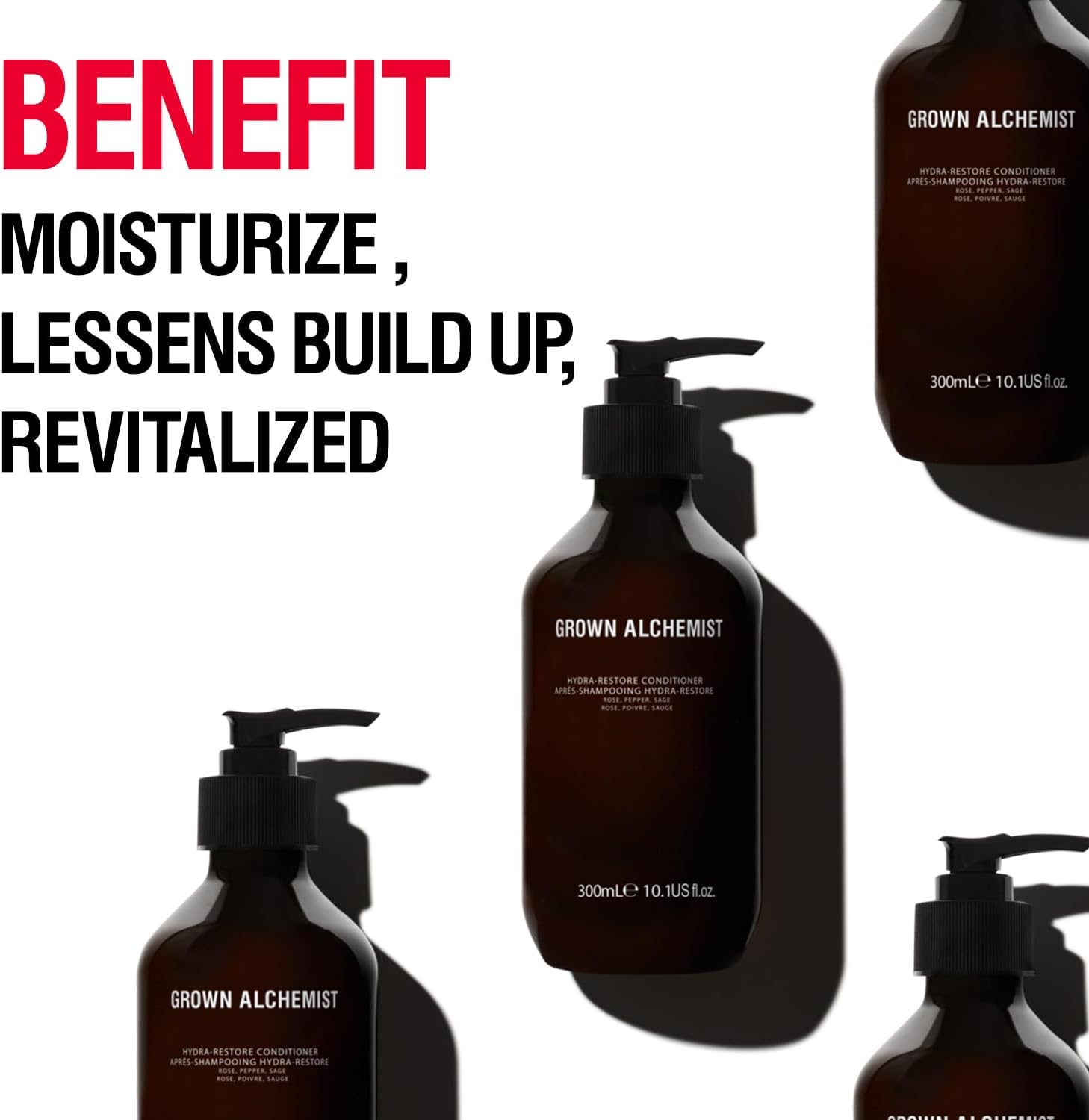 Grown Alchemist Hydra-Restore Rose Black Pepper & Sage Nourishing Daily Conditioner, 300Ml image number 5