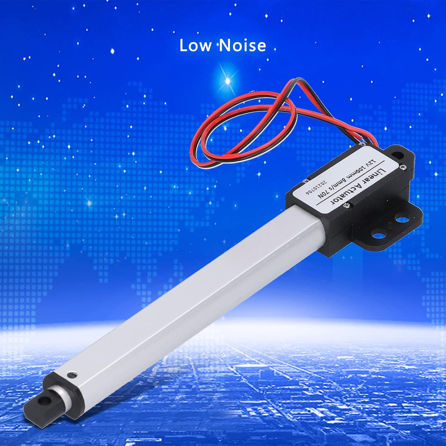 12V Linear Actuator, 100Mm Stroke, T Screw Rod Powder Metallurgy Technology, for Electric Tables, Recliners, Beds, Industrial (Stroke 100Mm-8Mm/S-70N)