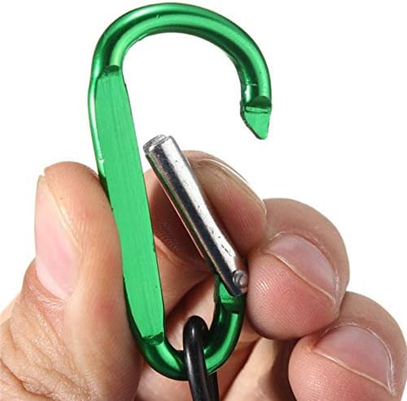 Lanyard Spring Coil Keychain Theftproof Stretchable 6PCS Spiral Key Chain Multicolor Stretch Cord Key Rings with Carabiner image number 6