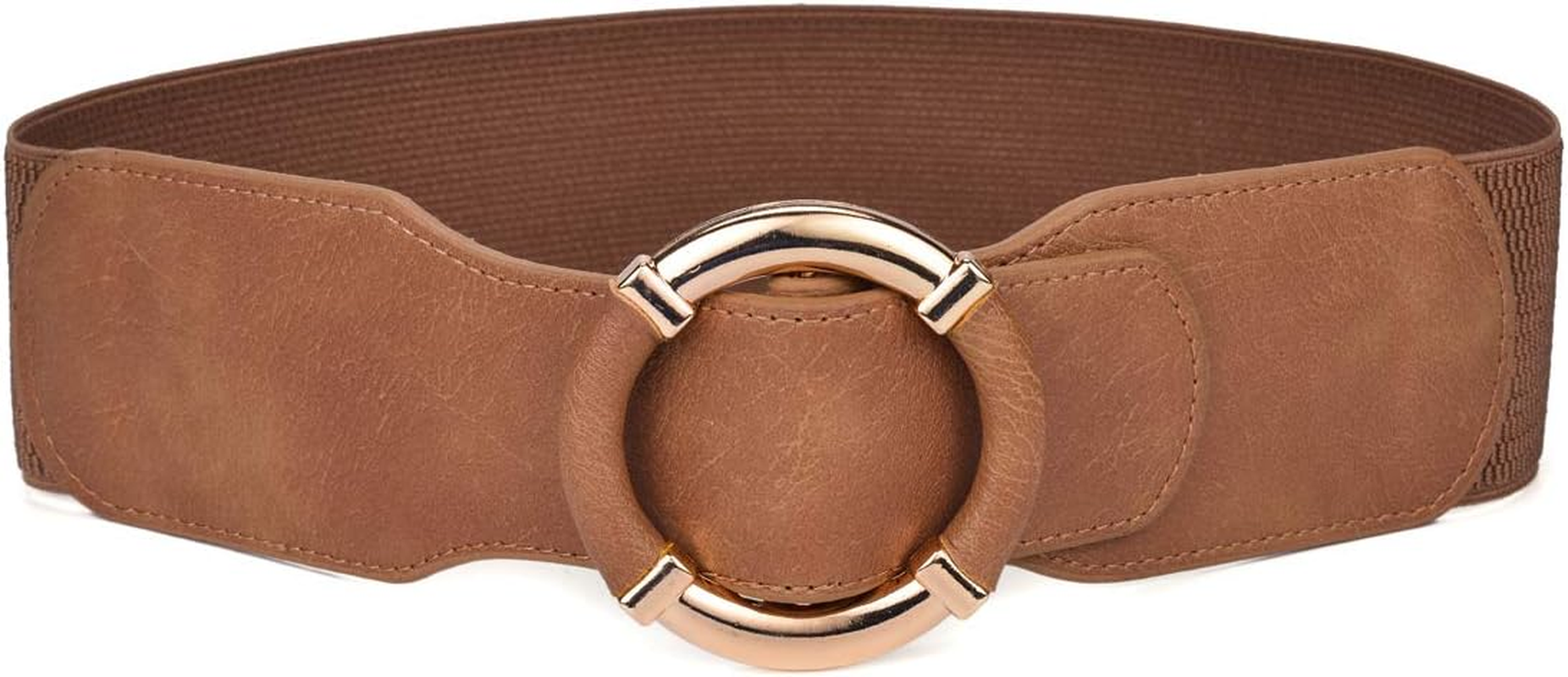 Beltox Women Elastic Belt Dress Stretchy Wide Waist Vintage Thick Cinch PU Leather &hellip;
