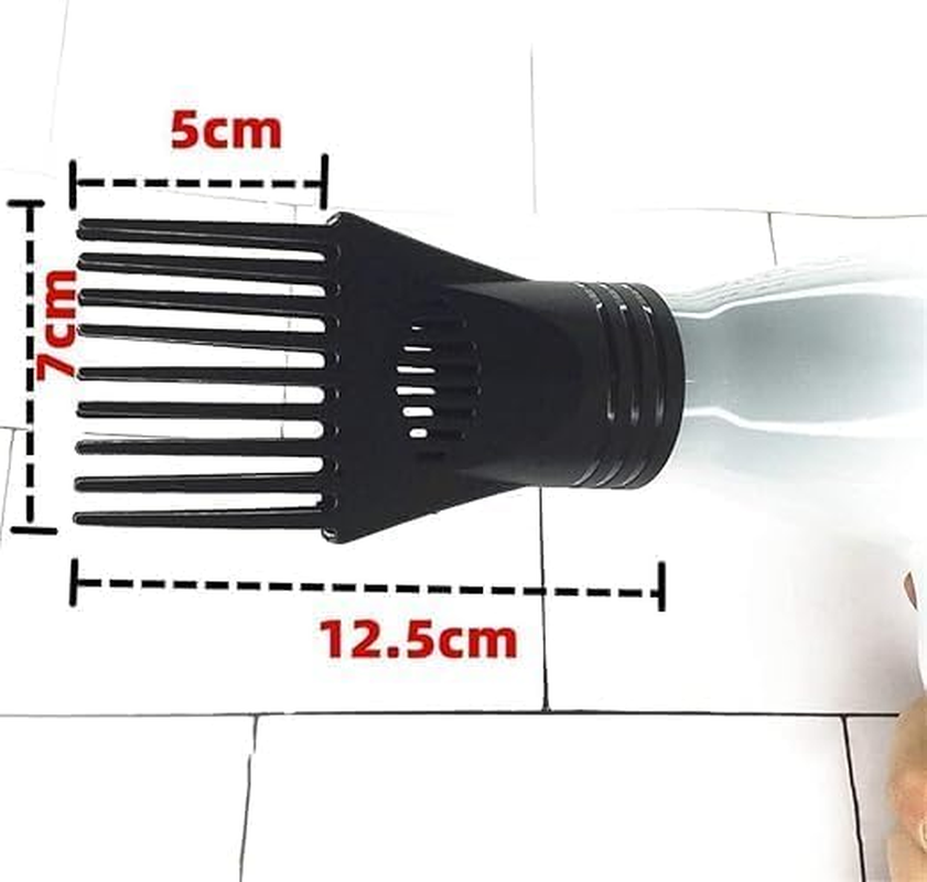 1 Pcs Universal Hair Dryer Comb Hair Styling Straightening Detangling Plastic Hairdressing Salon Curly Natural Hair Combs Styling Tools and Appliances Black image number 4