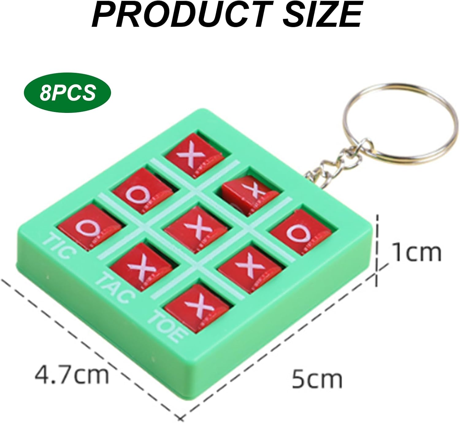 8Pack Keychain, Fun Puzzle Keyring,Key Ring, Educational Tool for Boys and Girls Suitable for Bag and Belt Birthday Parties image number 5