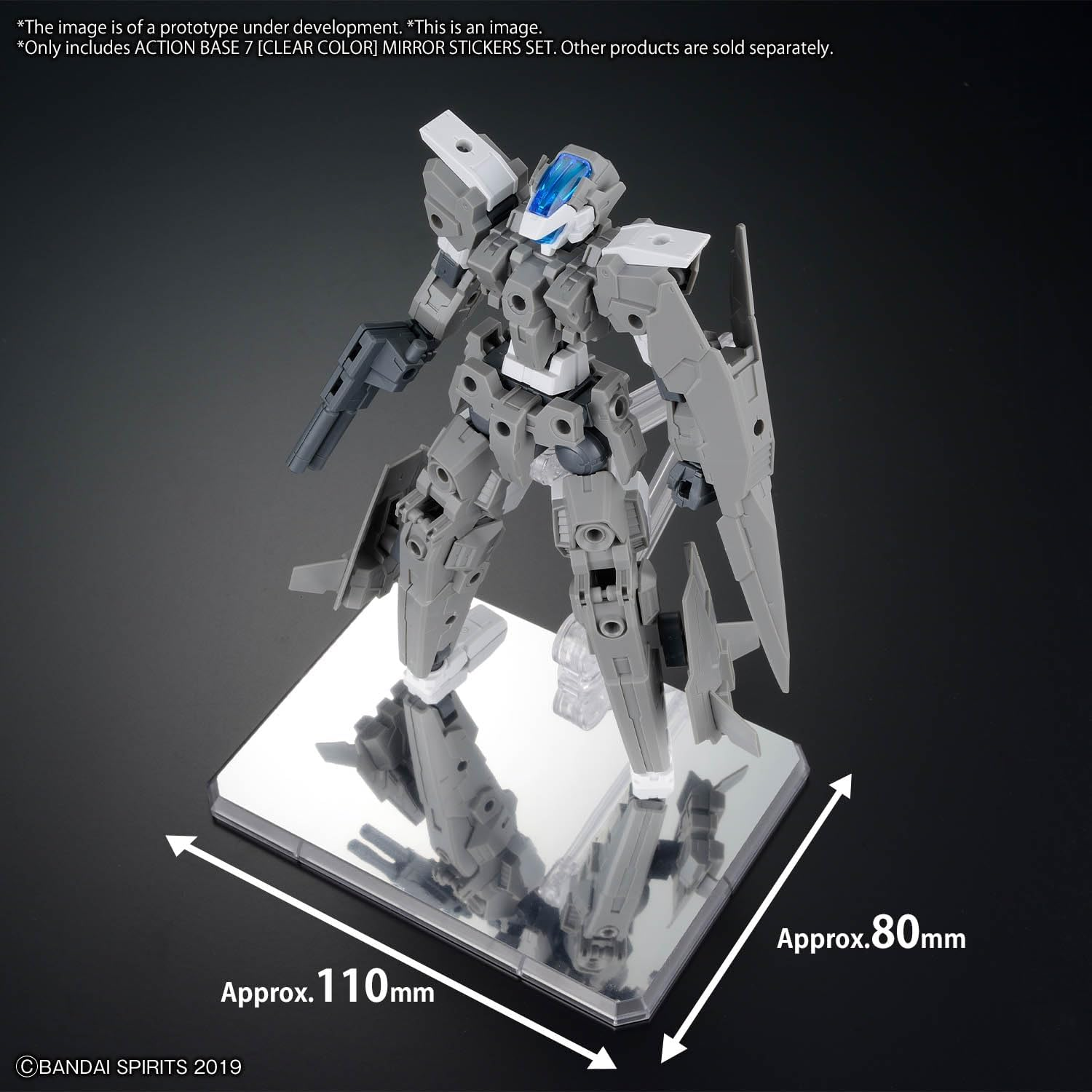 BANDAI HOBBY Gundam Action Base 7 [Clear Colour] Mirror Stickers Set image number 6
