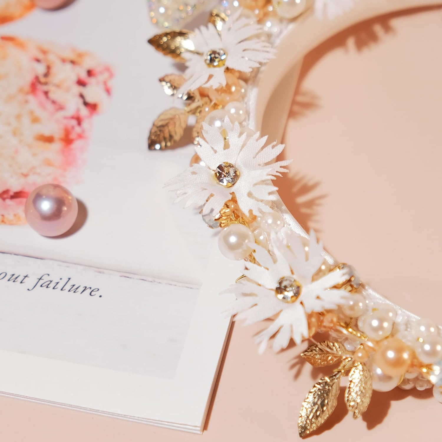 Partyforu 40Th Birthday Headband for Women, Handmade 40Th Birthday Headband with Beads for Fabulous Party, Photo Prop, Happy Gift image number 3